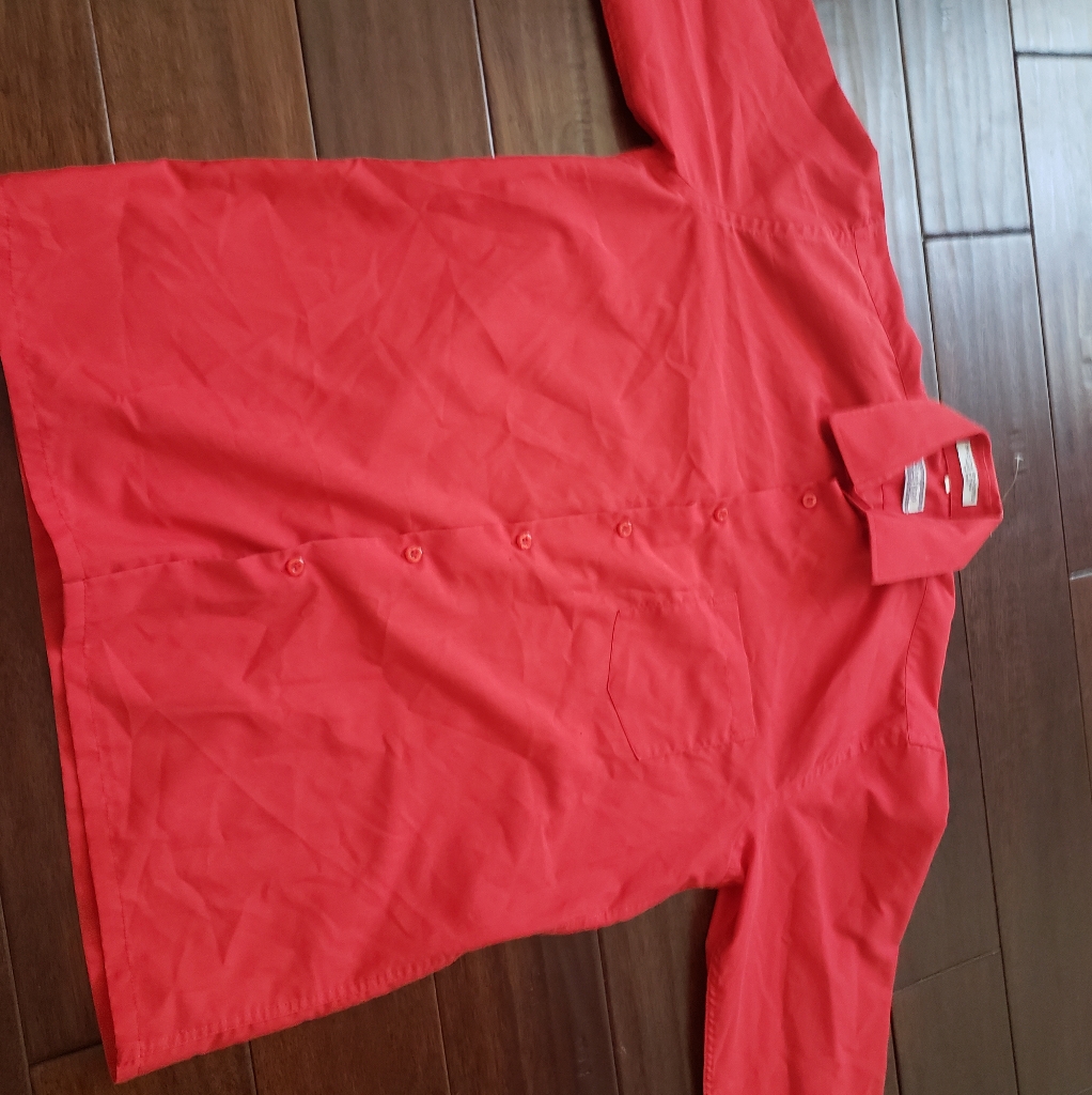 Red Stefano Button Down